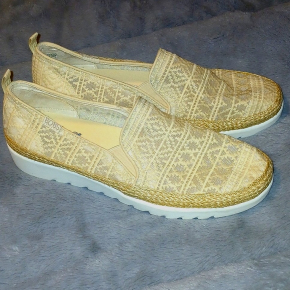 Skechers BOBS Flexpadrille Hi-Crisp Meadow Womens Slip-On Shoes